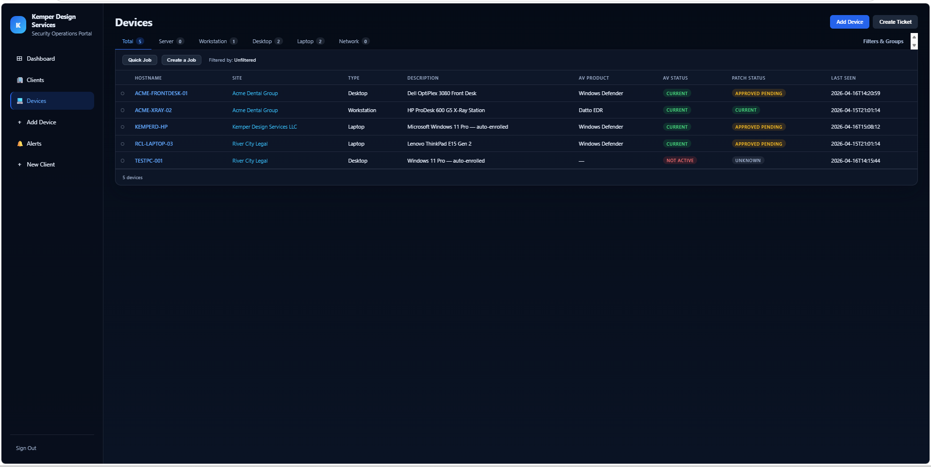 KDS MSP Portal